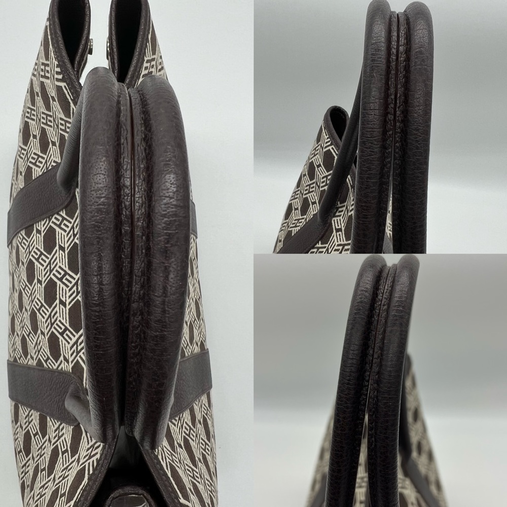 Authentic Hermès canvas/ brown leather Garden party 36 - Picture 16 of 17
